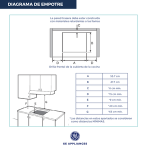 Anafe a Gas de Vidrio Templado 60 cm Negro GE Appliances - AGGE62VN0