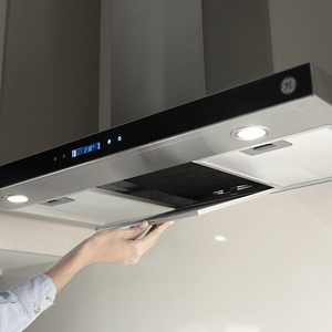 Campana de Extracción 90 cm Acero inoxidable con Vidrio Negro GE Appliances - CTGE90I0